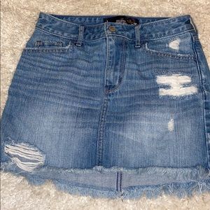 Hollister jean skirt